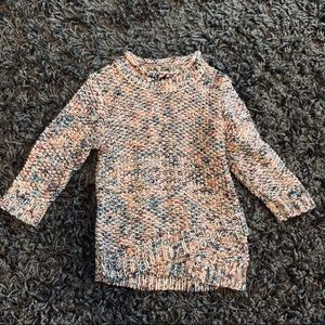 Anthro style chunky knit sweater dress baby girl